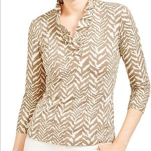 J. McLaughlin Catalina Ruffle Top